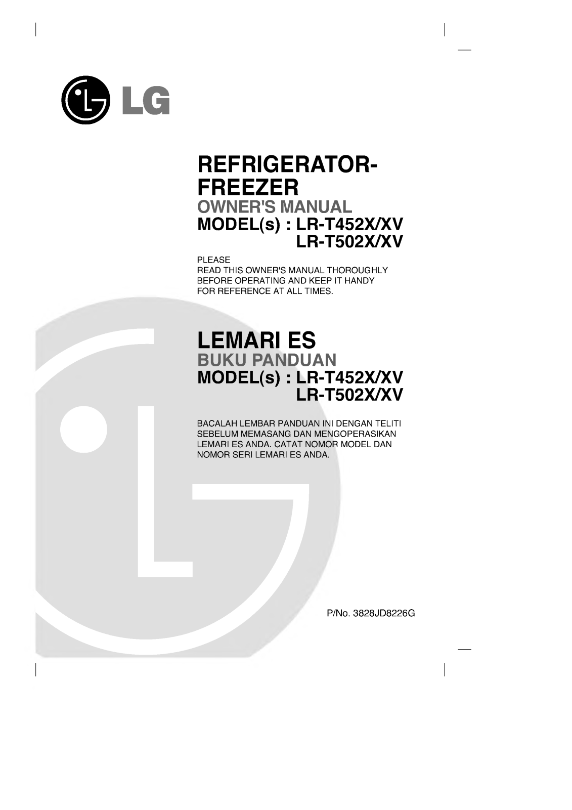 LG LR-T452ZV User Manual