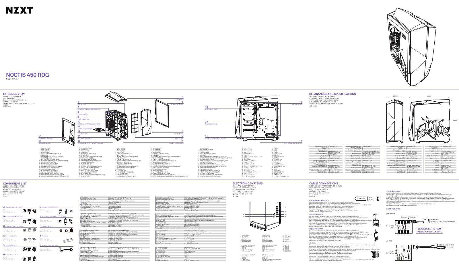 NZXT Noctis 450 ROG Edition User Manual