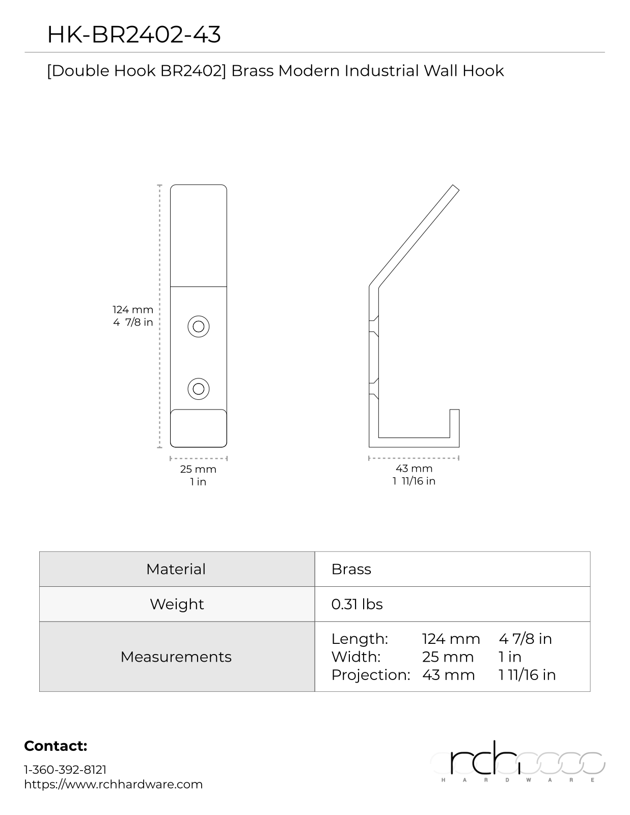 RCH Supply Company RHSU2219 Specifications - ManualMachine.com