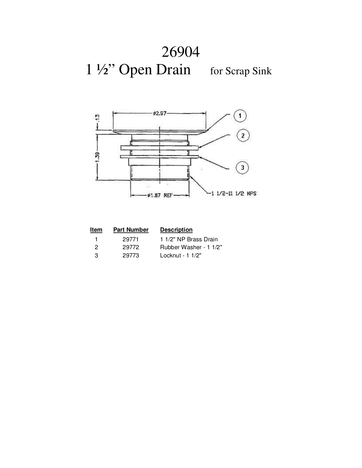 Metcraft-Powersoak 26904 Part Manual