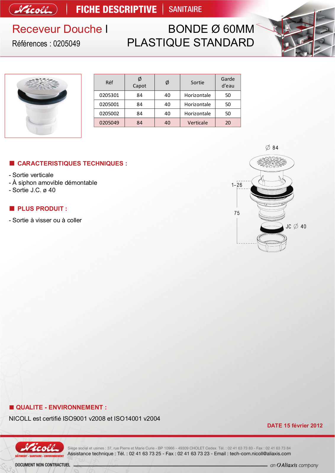 Nicoll 0205049 Specification - ManualMachine.com