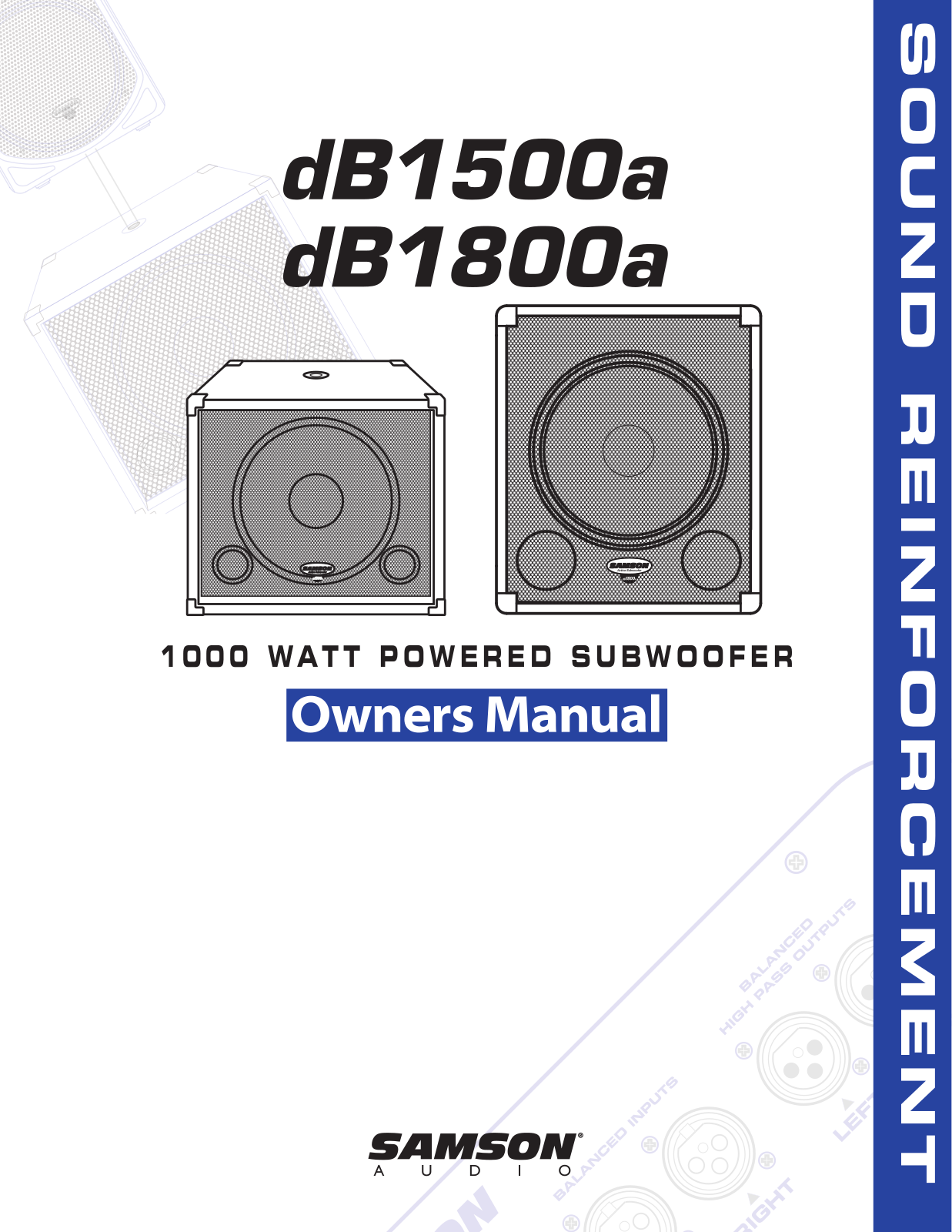 Samson dB1500a, dB1800a User Manual