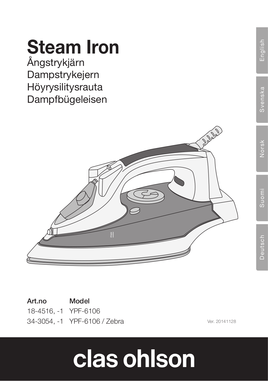 Clas Ohlson YPF-6106 User Manual