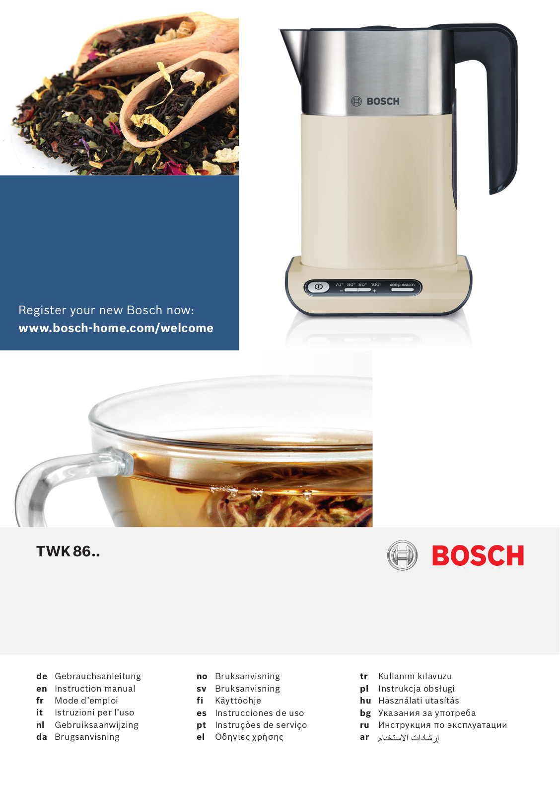 Bosch TWK8611P User Manual