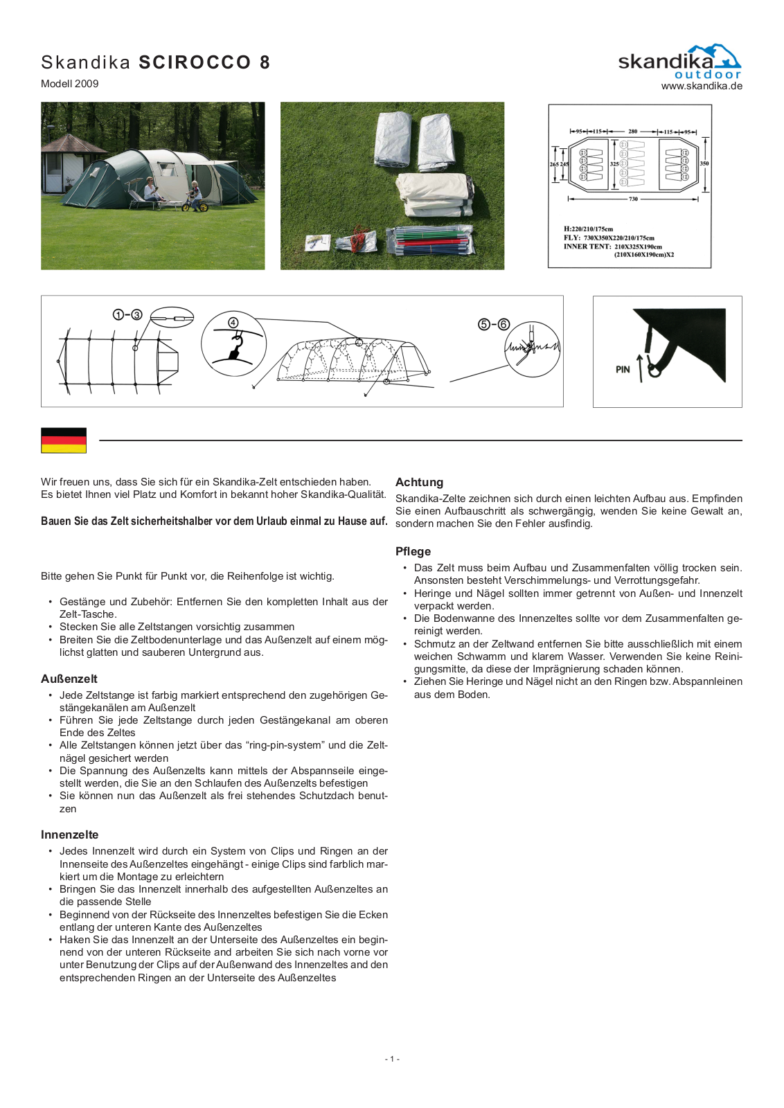 Skandika Scirocco 8 User Manual