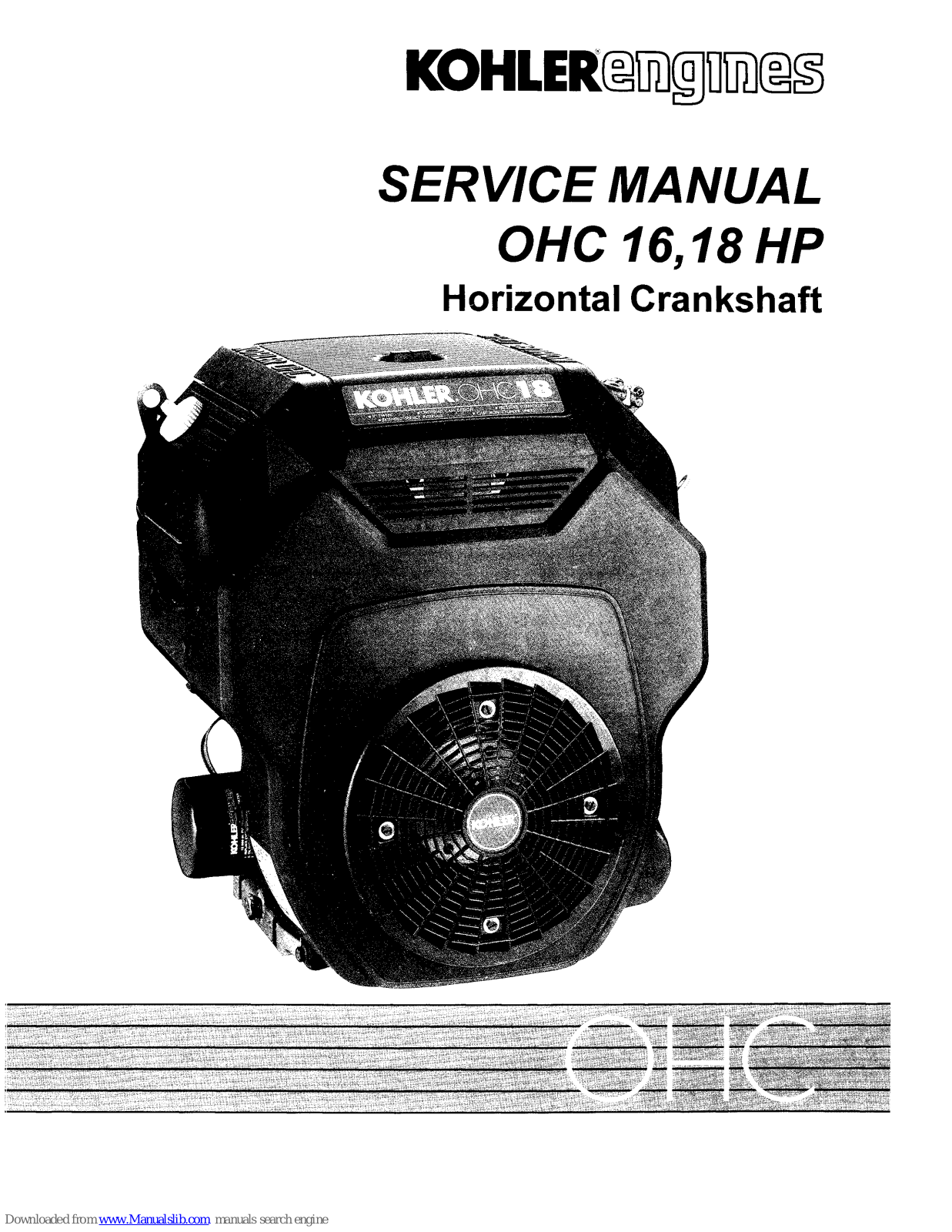 Kohler OHC 16, OHC18, TH16, TH18 Service Manual