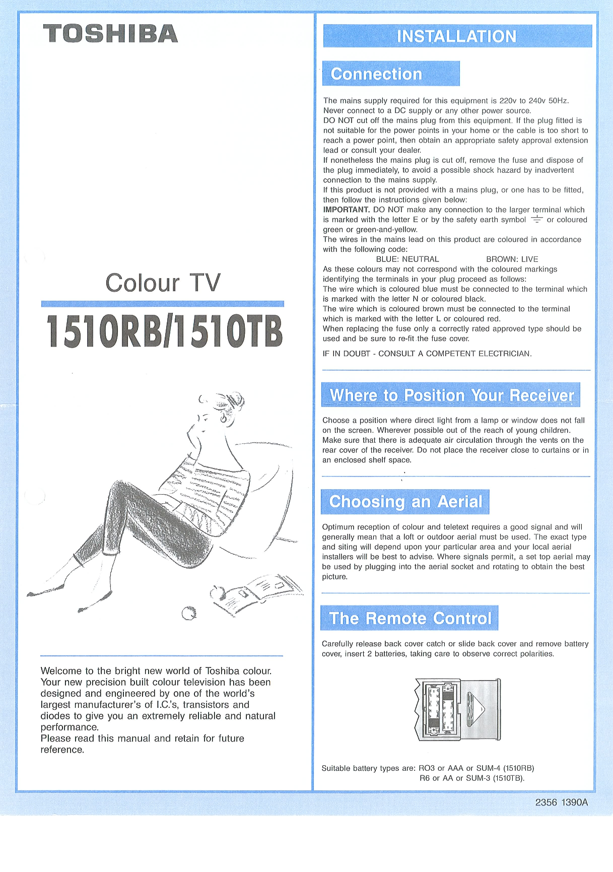 Toshiba 1510RB, 1510TB User Manual