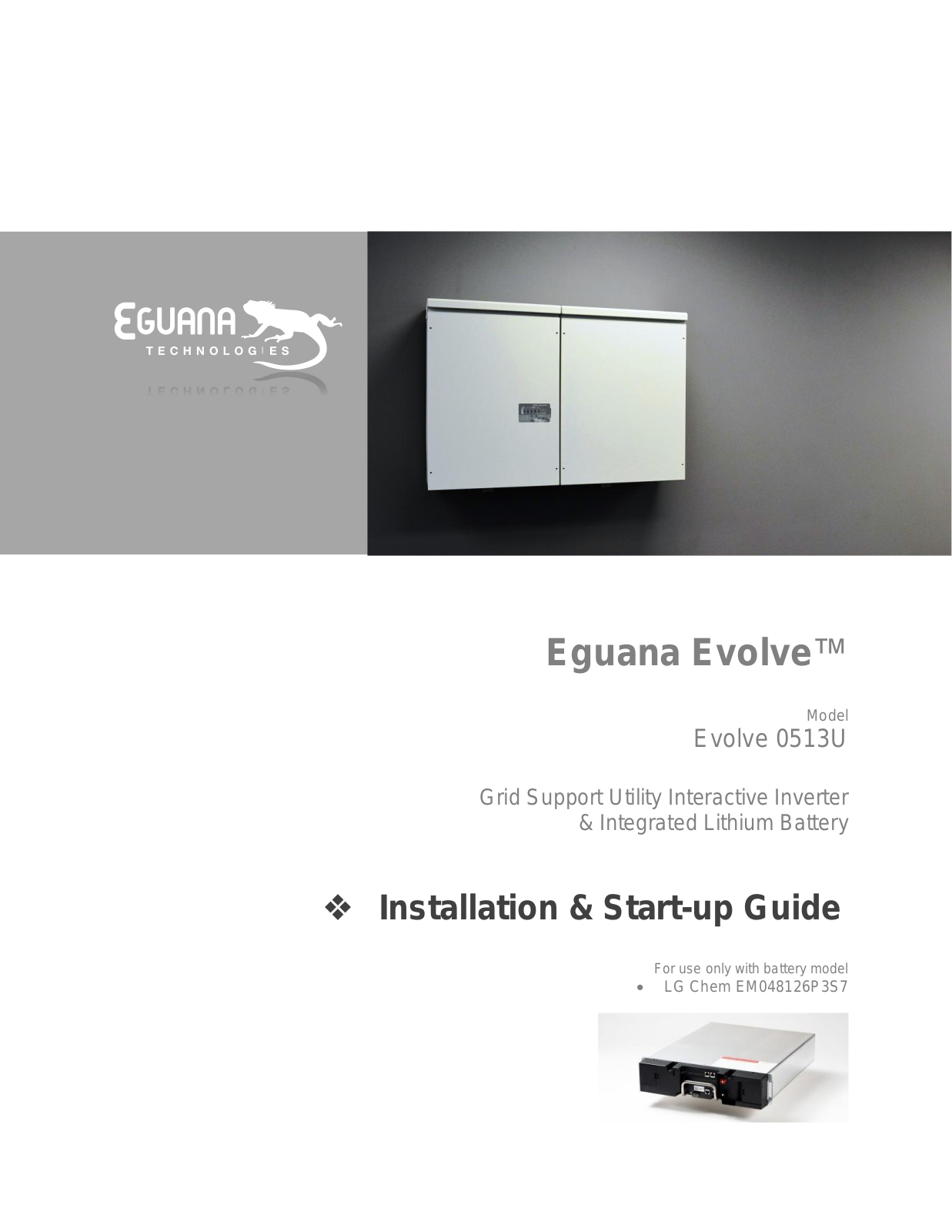 Eguana technologies 0513U User Manual