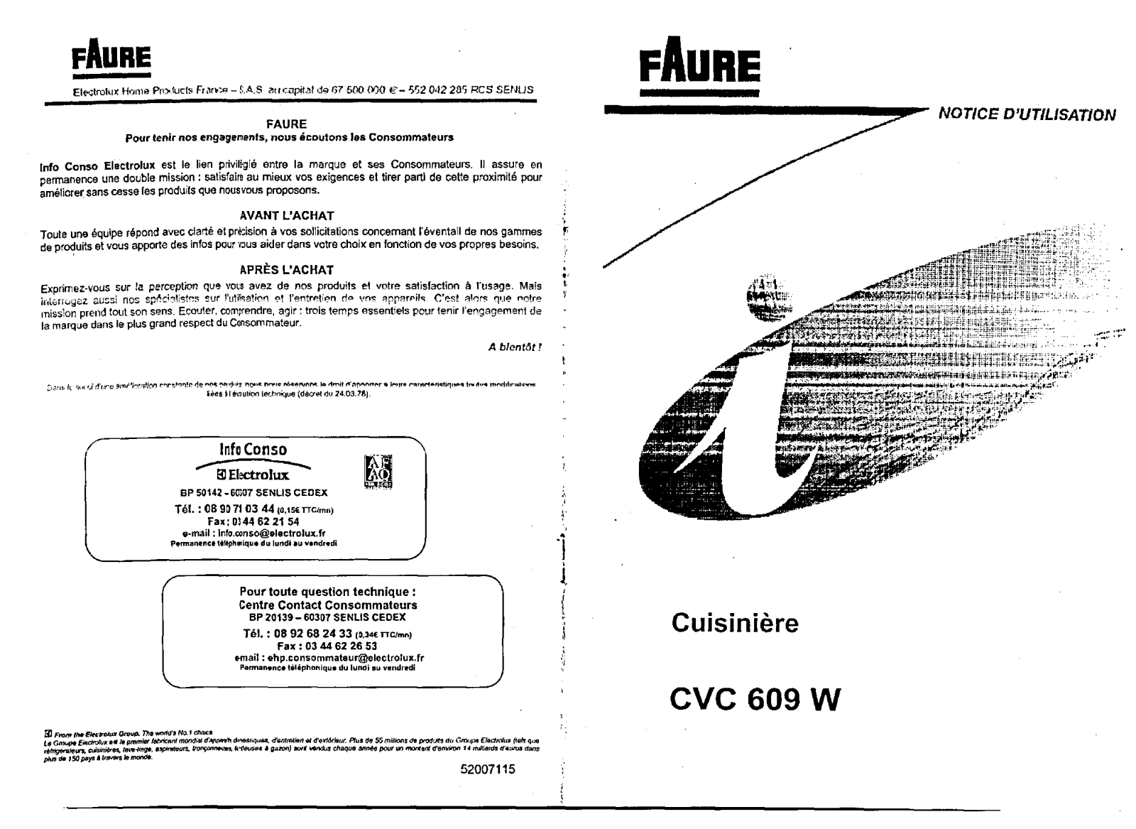 FAURE CVC609W User Manual - ManualMachine.com