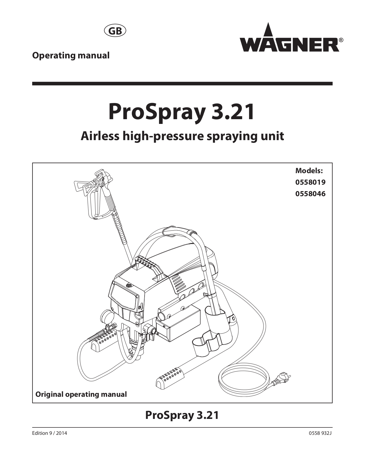 Wagner SprayTech 558019, 558046 User Manual