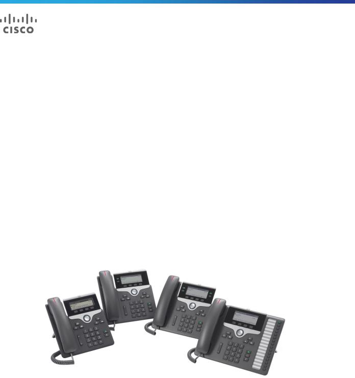 Cisco IP Phone 7800 User Manual