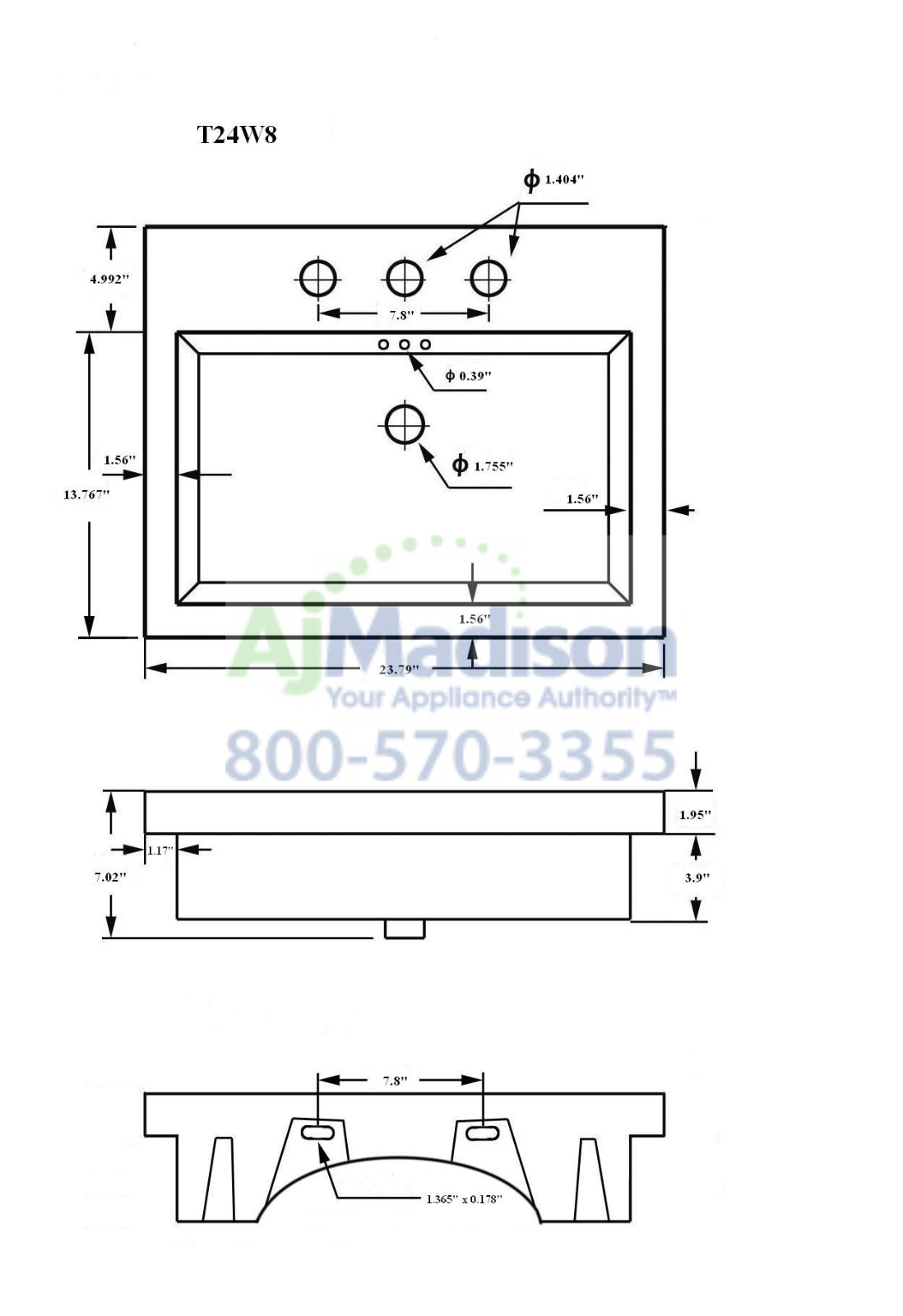 Empire Industries T24W8 Specs