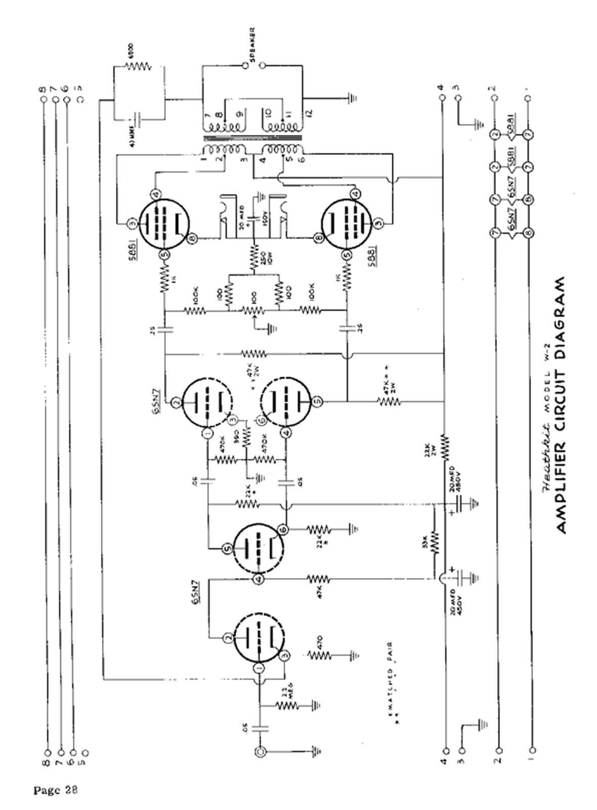 Heath Company W-2 Schematic