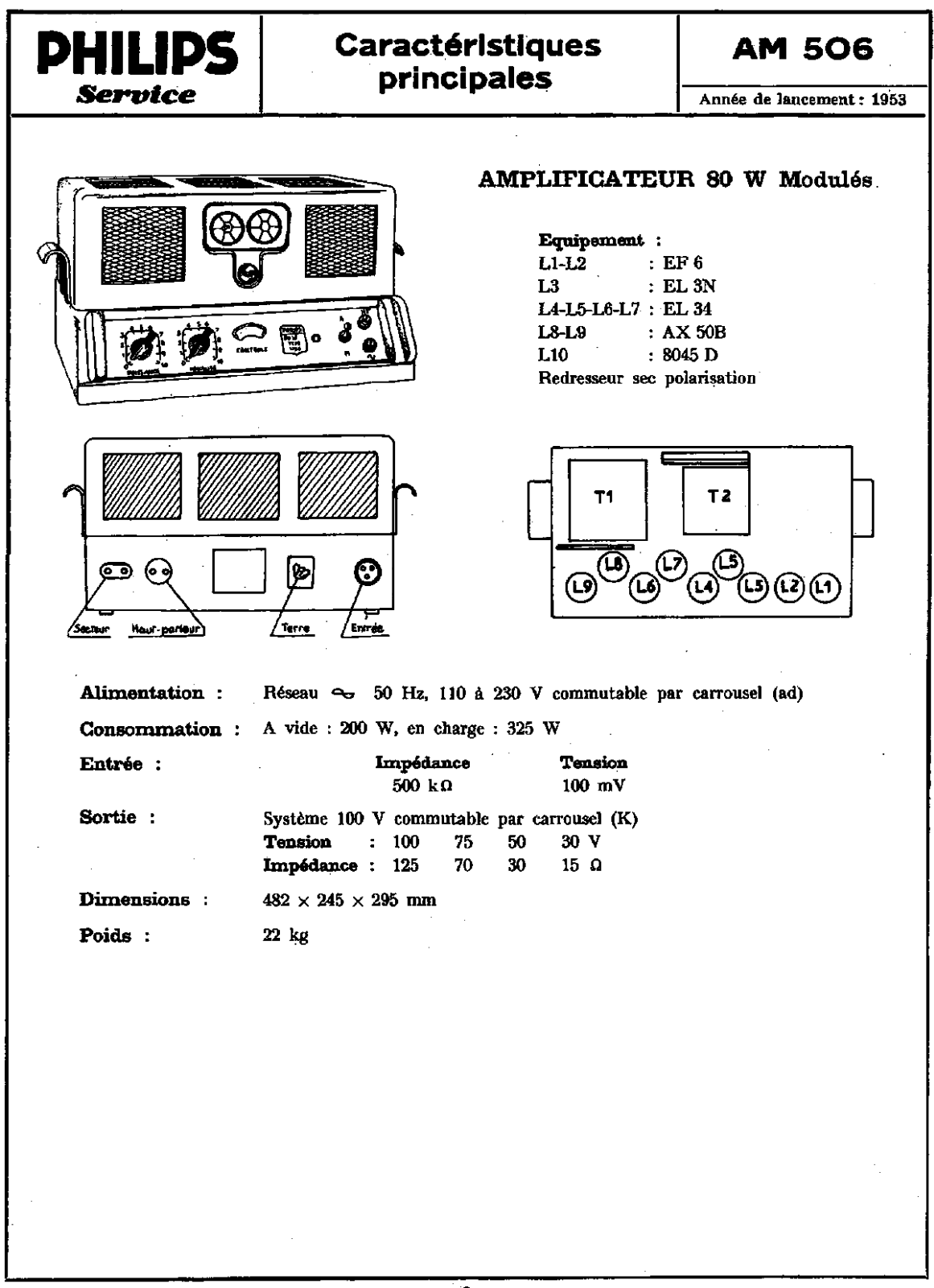 Philips AM506 Schematic