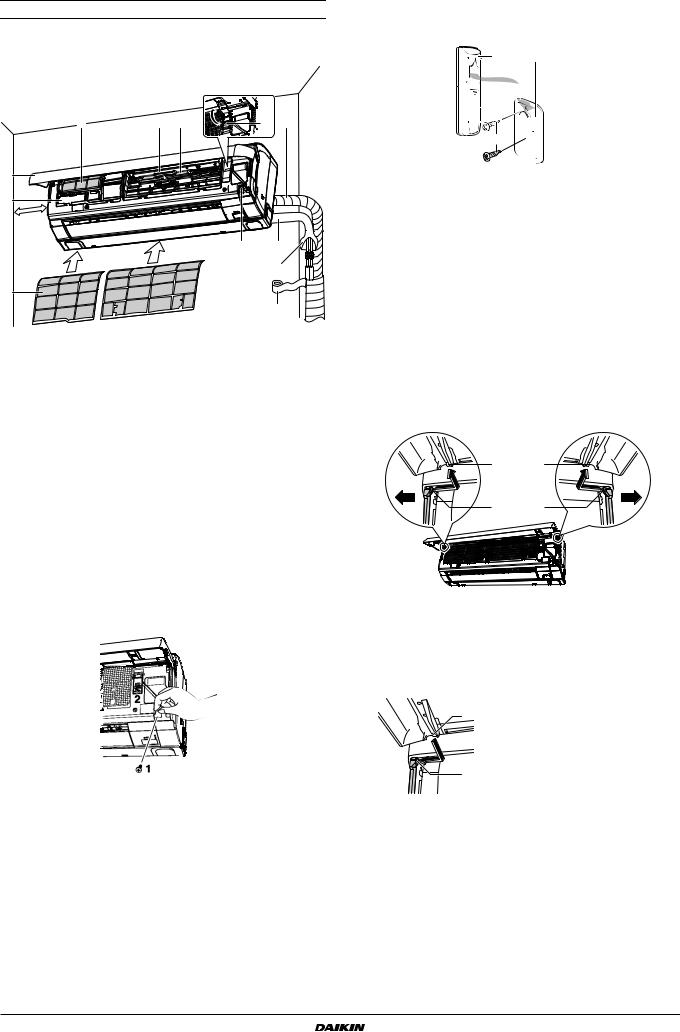 Daikin FTXR28EV1B, FTXR42EV1B, FTXR50EV1B Installation manuals