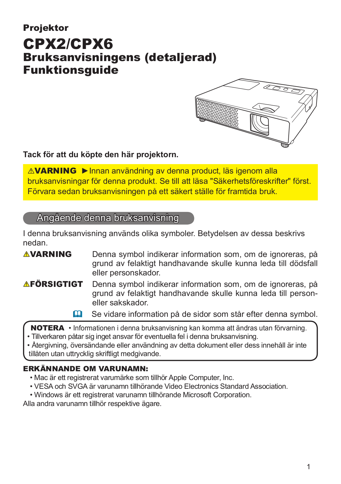 Hitachi CPX2WF User Manual