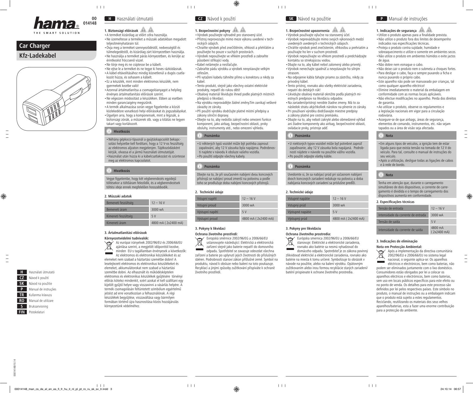 Hama 00014148 User manual