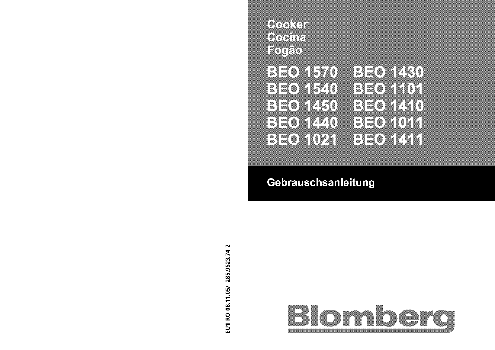Blomberg BEO 1570, BEO 1540, BEO 1450, BEO 1440, BEO 1021 Instruction Manual