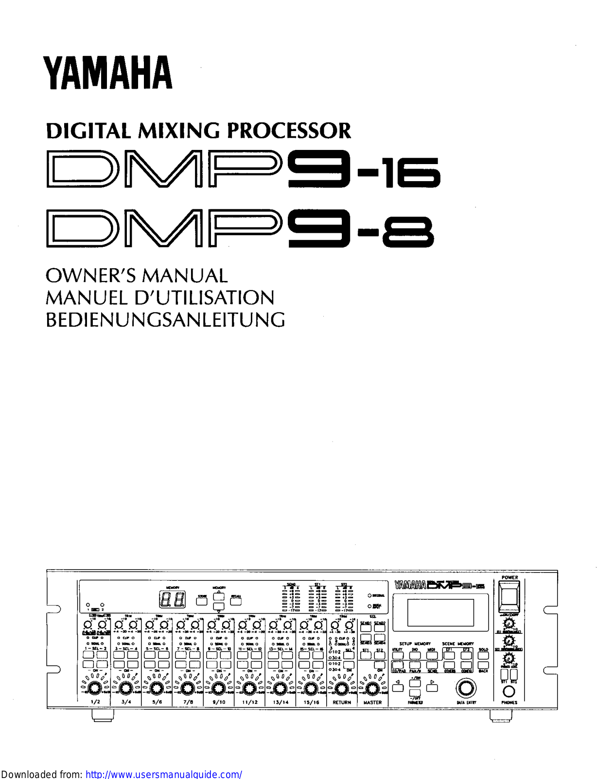 Yamaha Audio DMP9-8, DMP9-16 User Manual