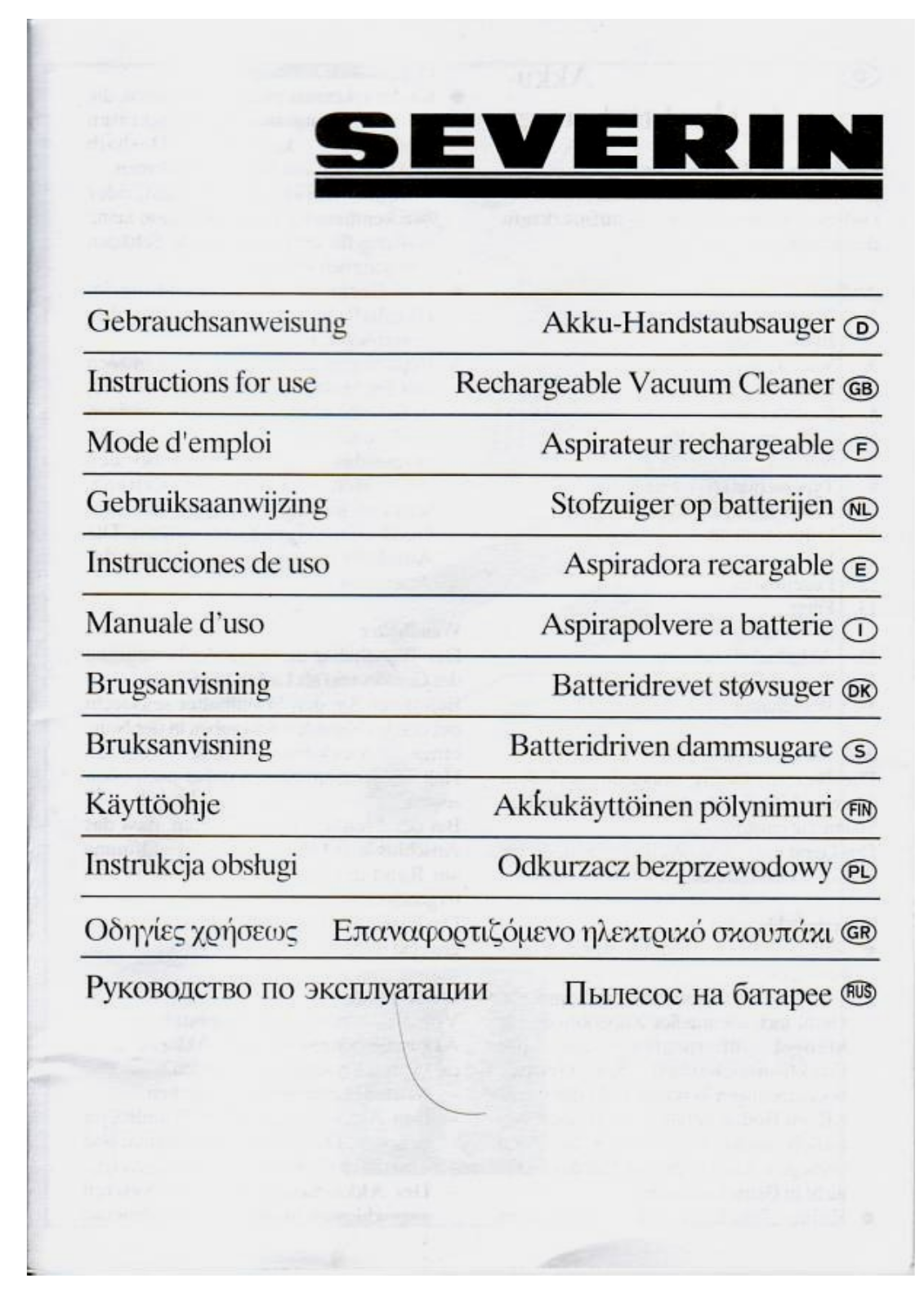 Severin AH 7908 User Manual