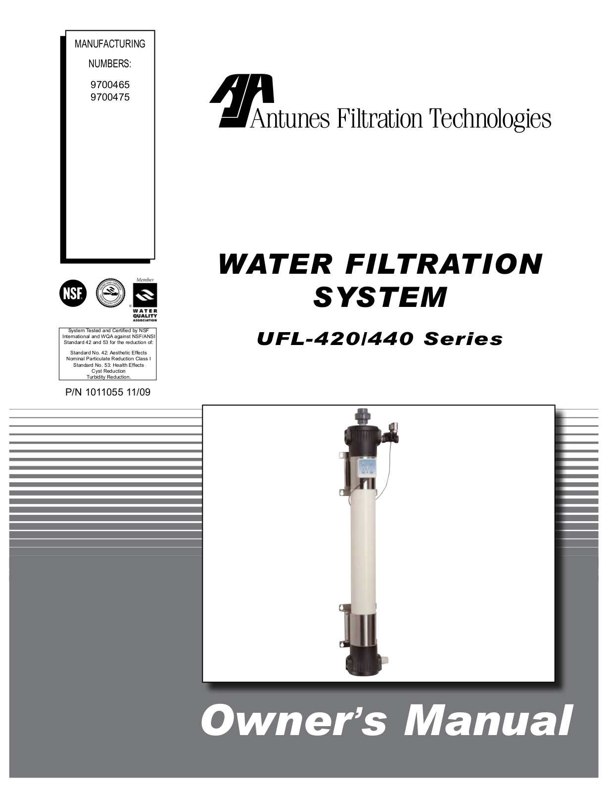 Antunes UFL-420 Installation Manual