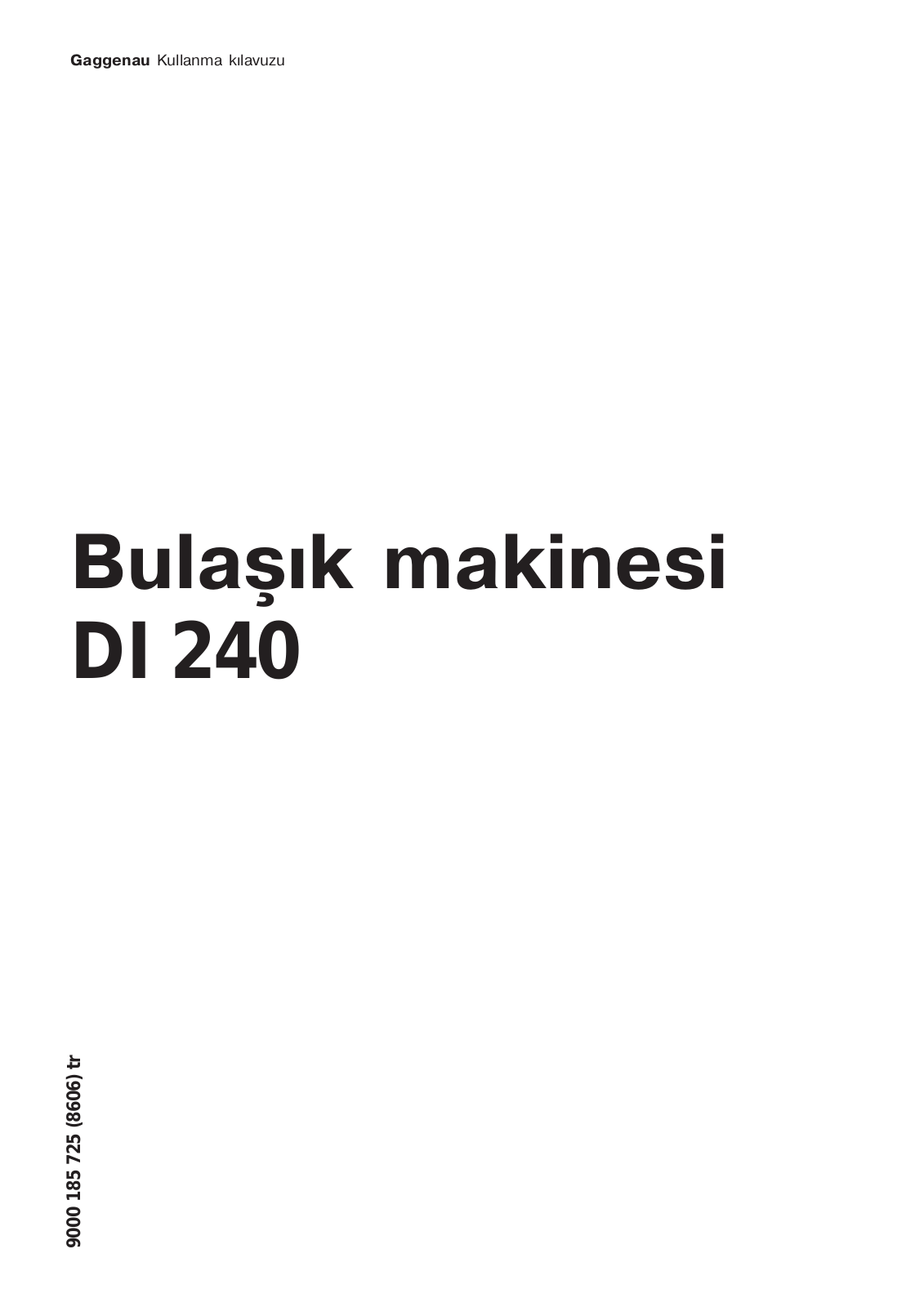 Gaggenau DI240130 User Manual