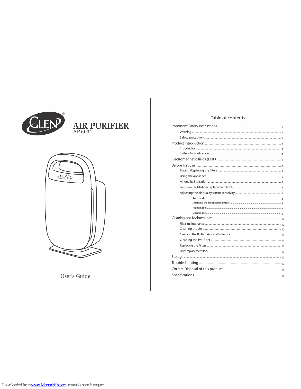 Glen AP 6031 User Manual