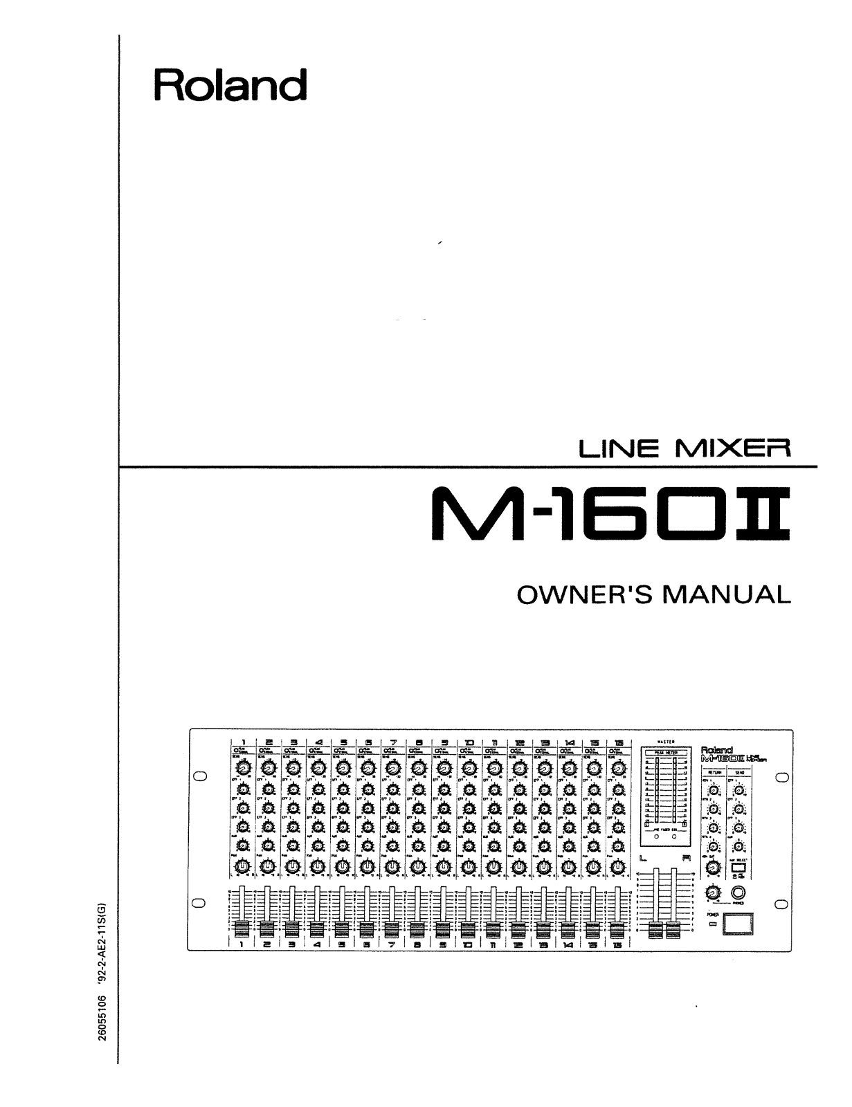 Roland M 160MKII Service Manual