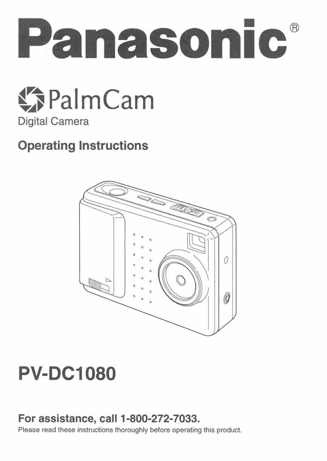 Panasonic PV-DC1080 Instruction Manual