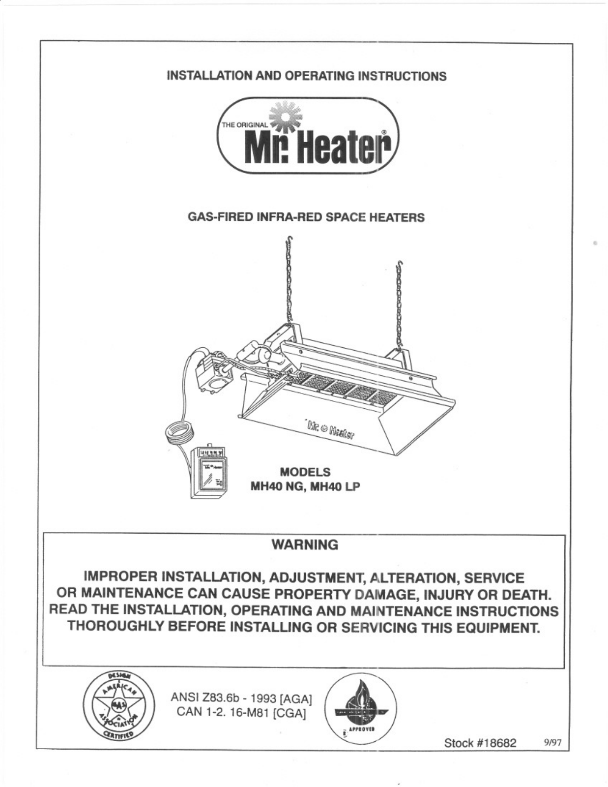 Mr. Heater MH40 LP User Manual