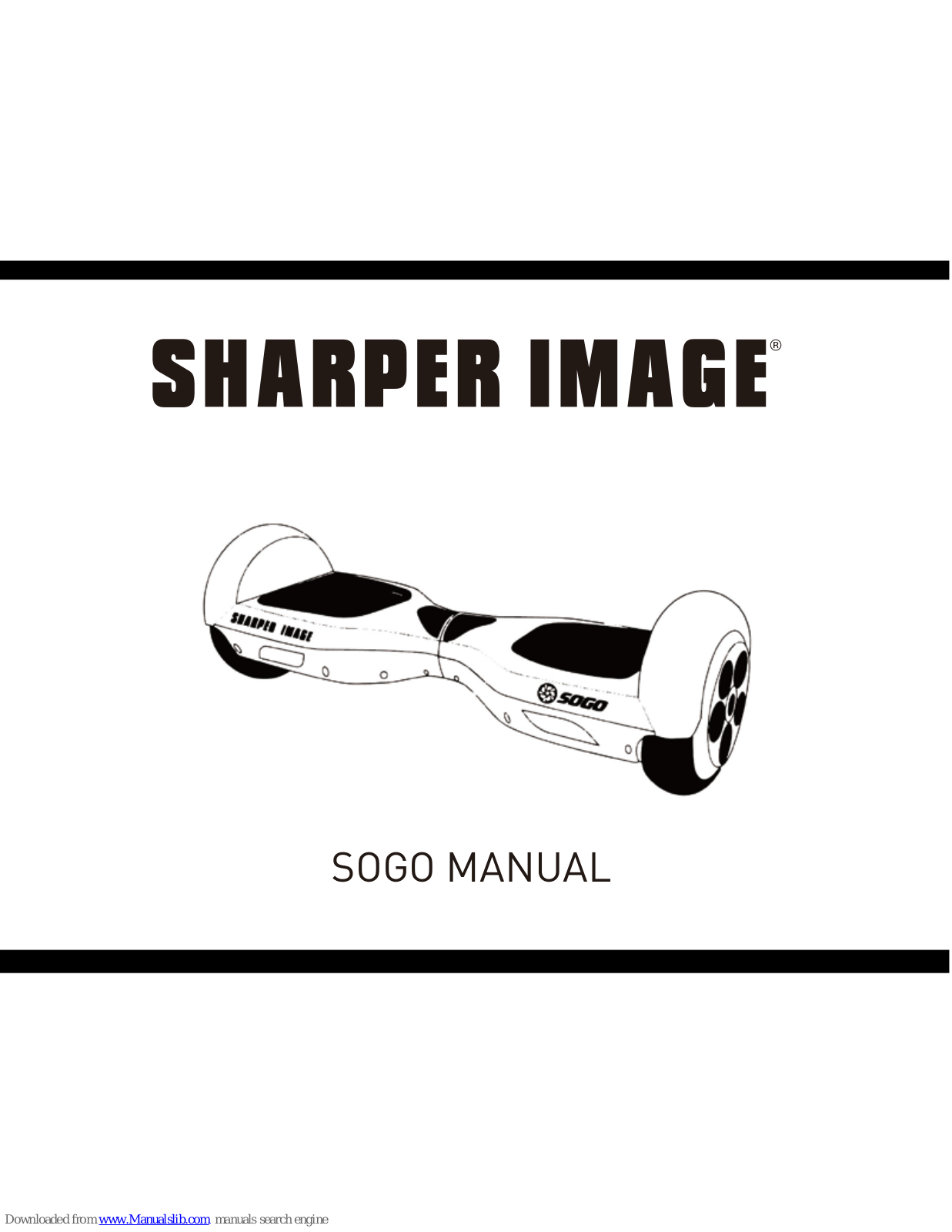 Sharper Image SOGO User Manual