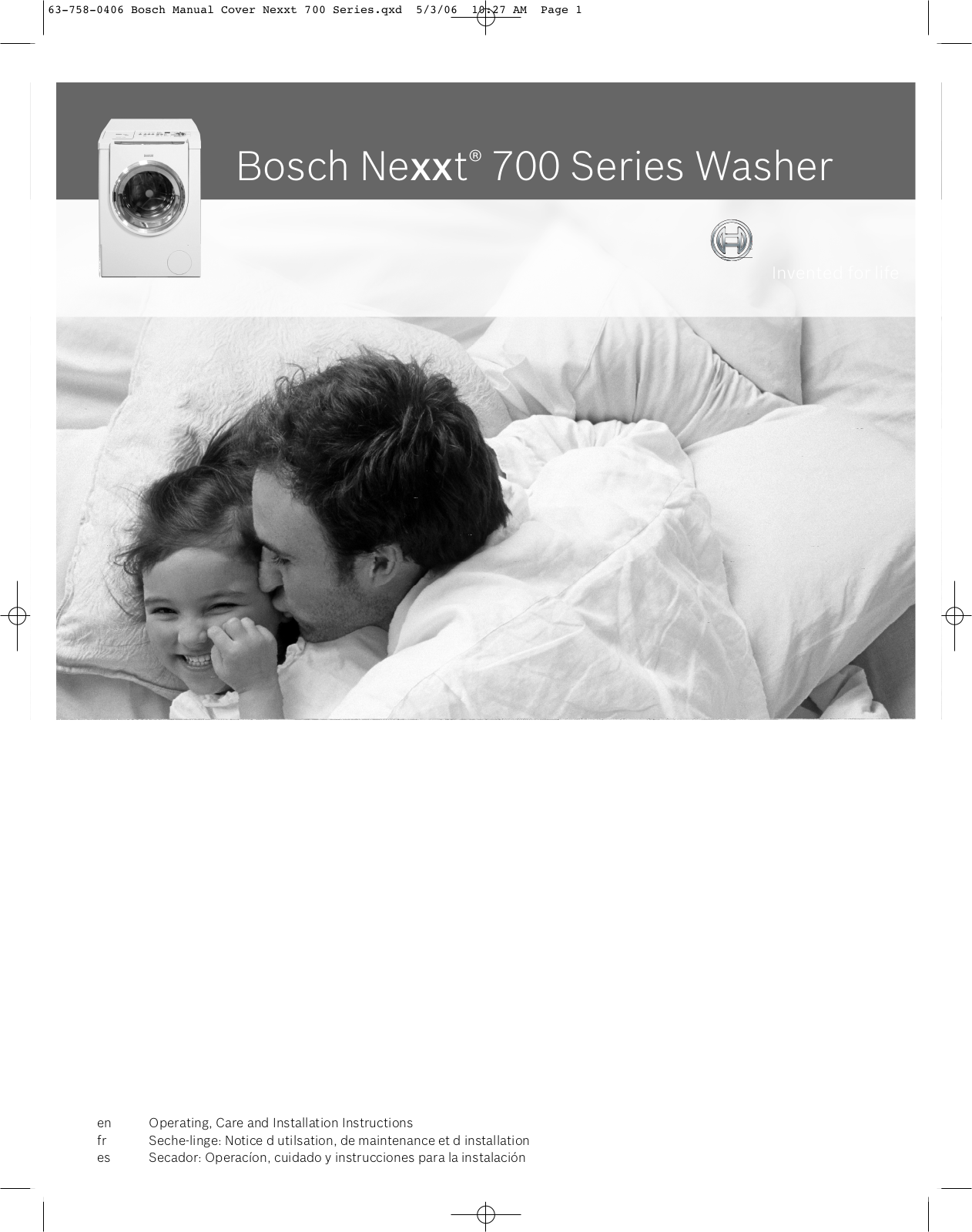 Bosch WFMC6401UC User Manual