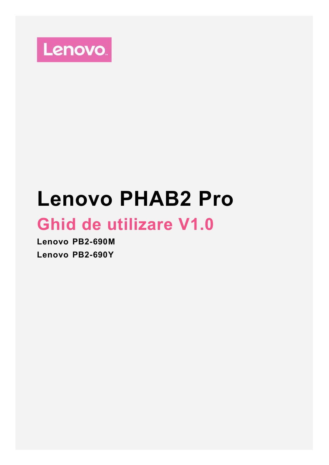 Lenovo PHAB2 Pro User Guide