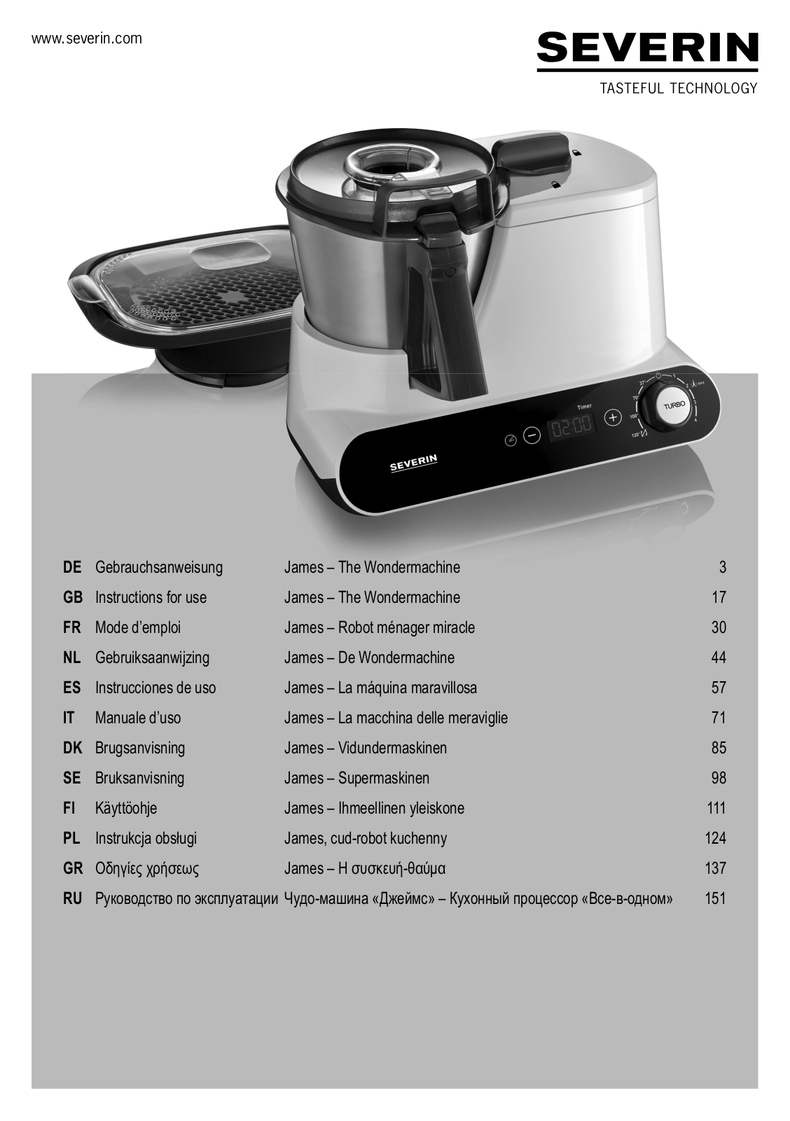 Severin KM 3895 User Manual