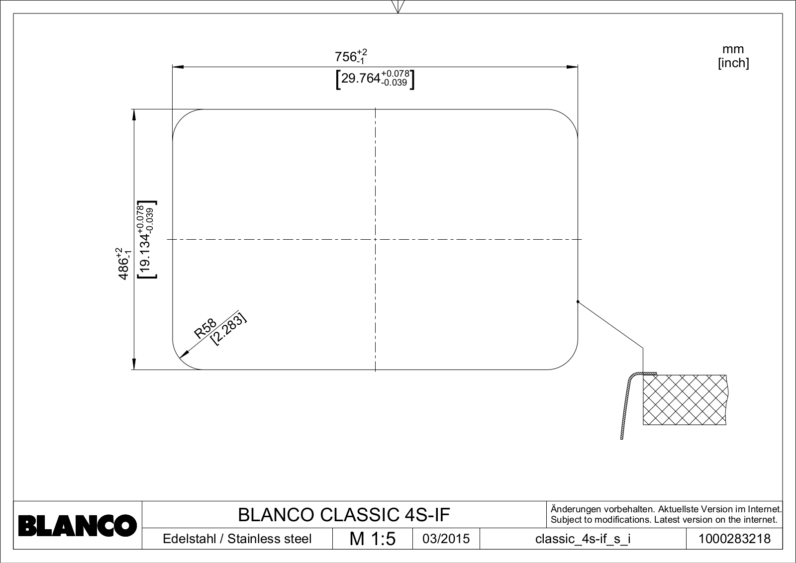 Blanco Classic 4S-IF User Manual