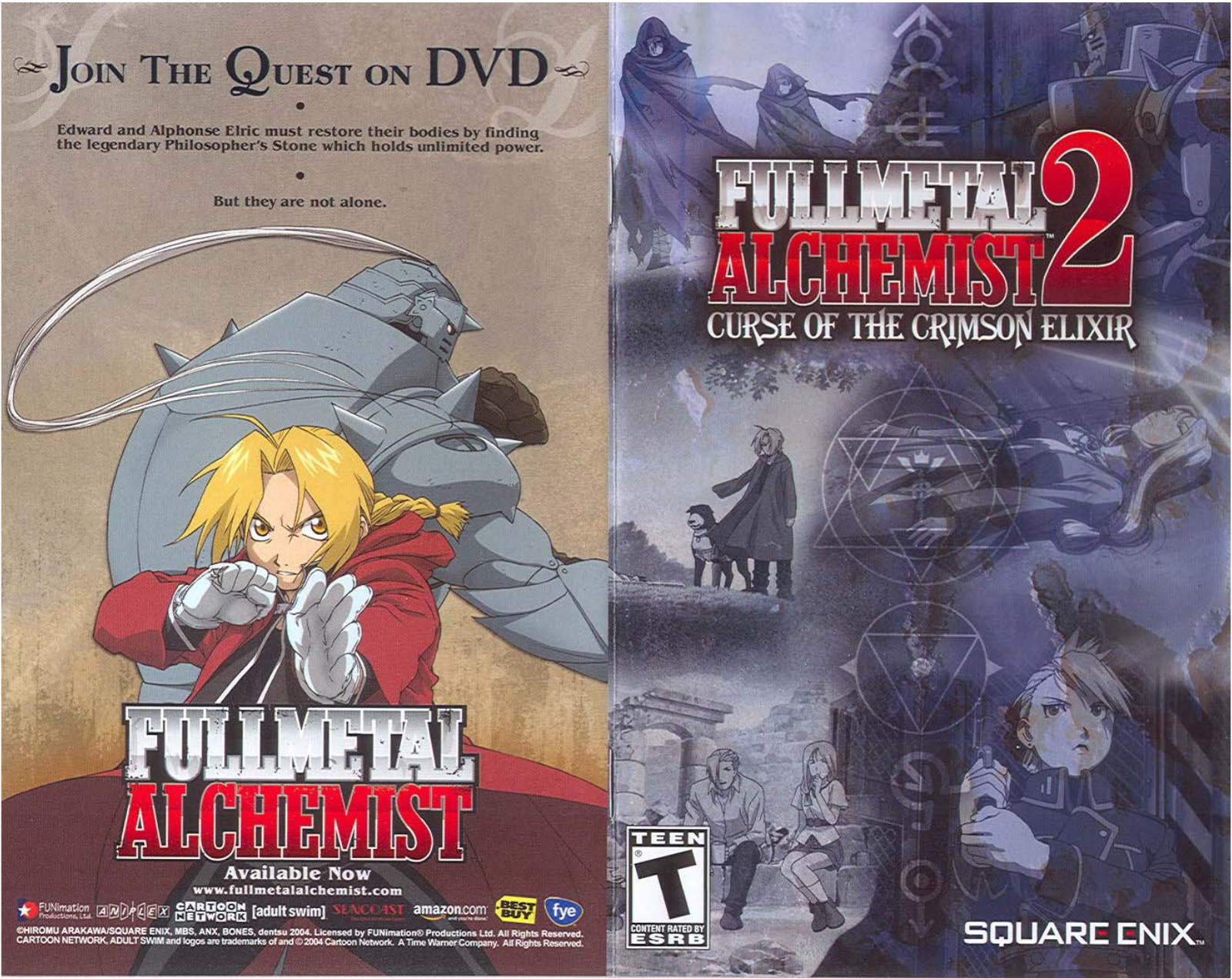 Games PS2 FULLMETAL ALCHEMIST 2-CURSE OF THE CRIMSON ELIXIR User Manual