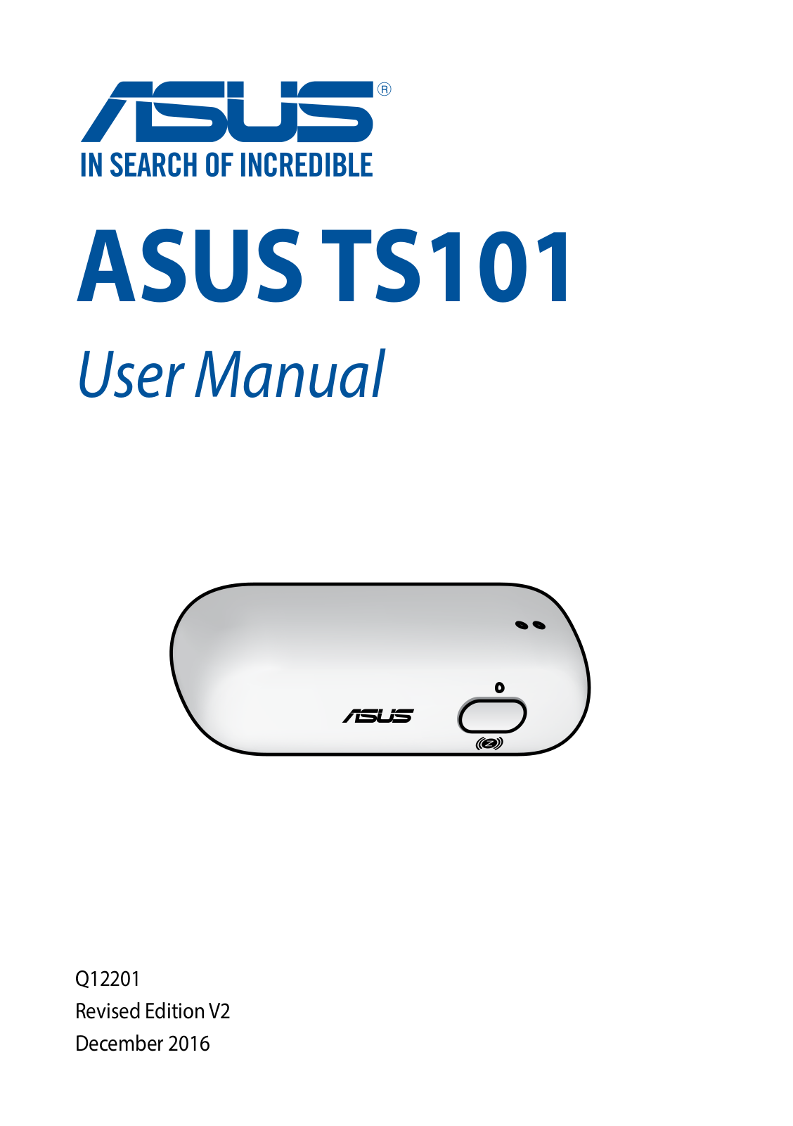 Asus TS101 Quick Start Guide