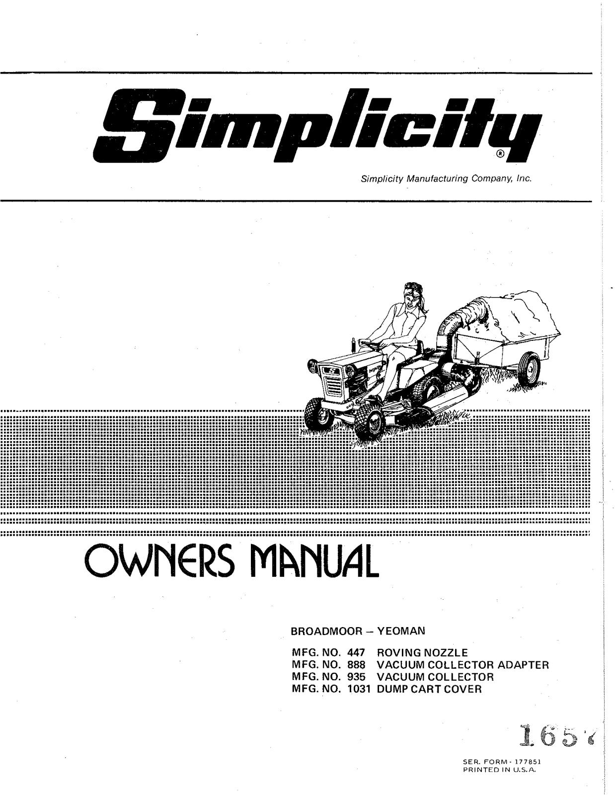 Snapper 1031 User Manual