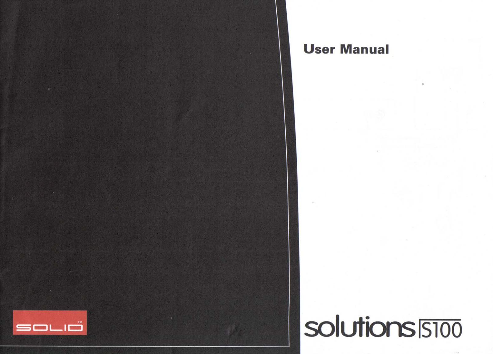 B&W S100 User Manual