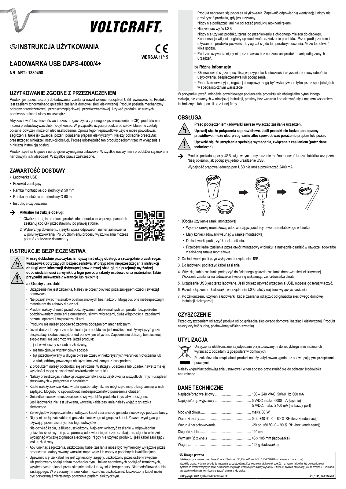 VOLTCRAFT DAPS-4000/4+ Operation Manual