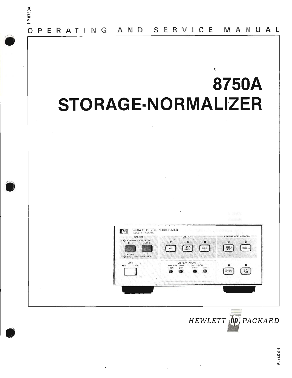 HP 8750a schematic