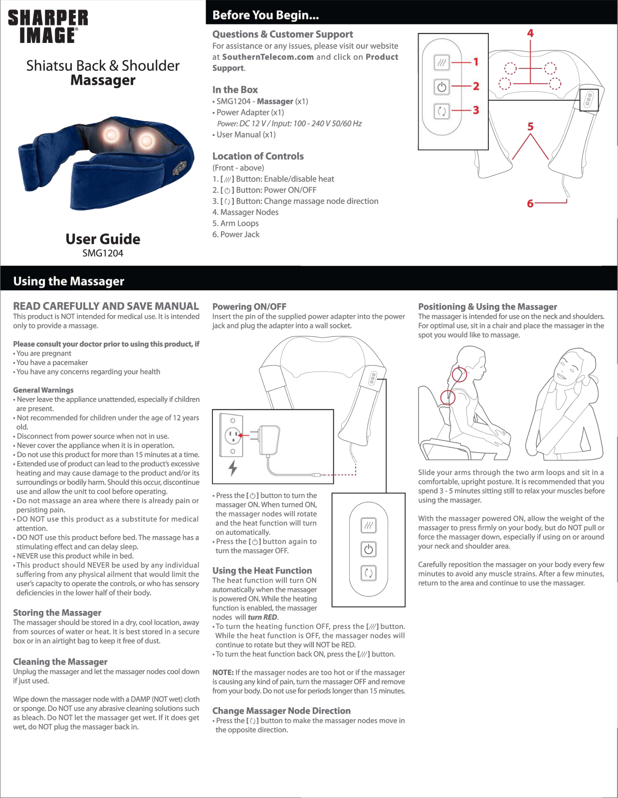 Sharper image SMG1204 User Manual