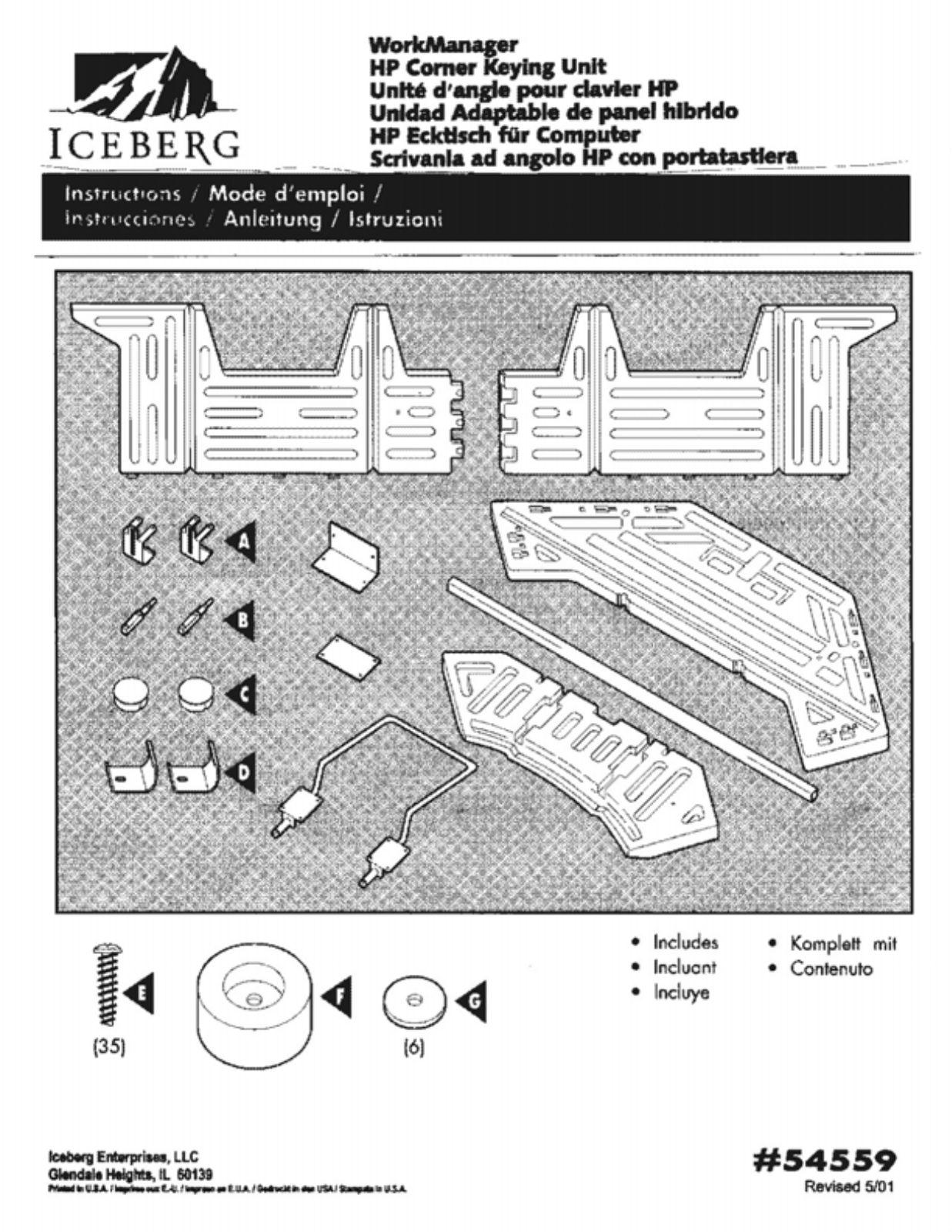 Iceberg 54559 User Manual