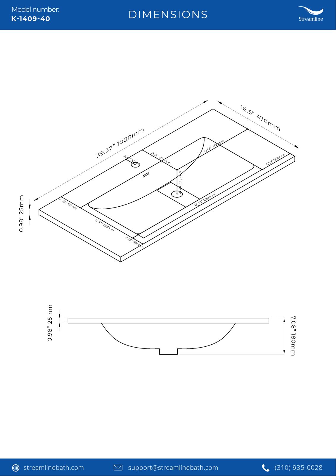 Streamline Bath SLBH7721 Specifications - ManualMachine.com