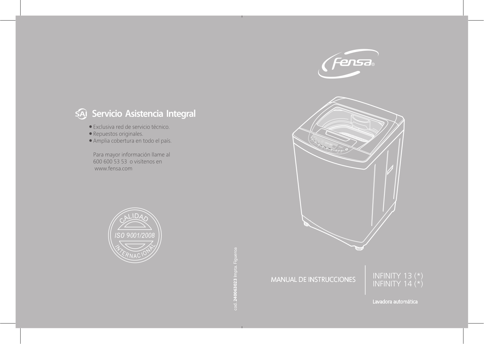 Fensa Infinity 14 BWG User Manual