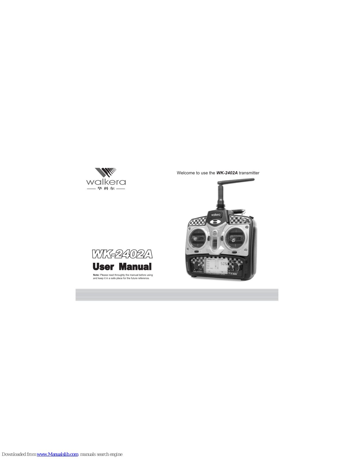 Walkera Wk-2402A User Manual