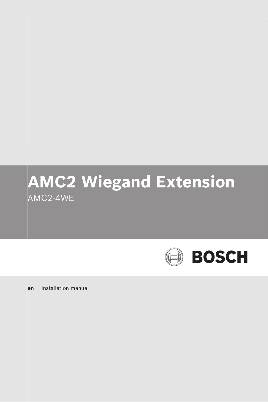 Bosch API-AMC2-4WE User Manual