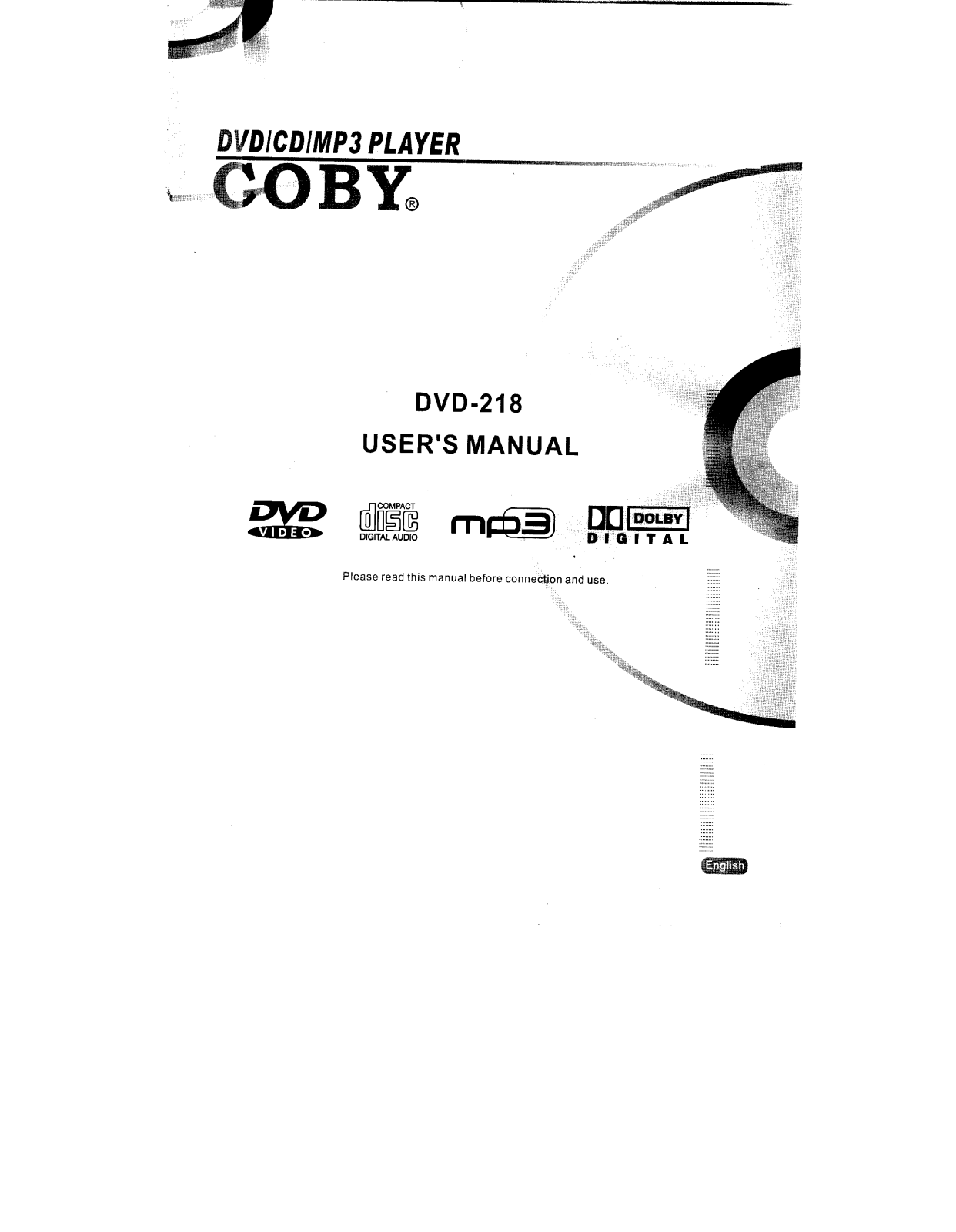 COBY electronic DVD-218 User Manual