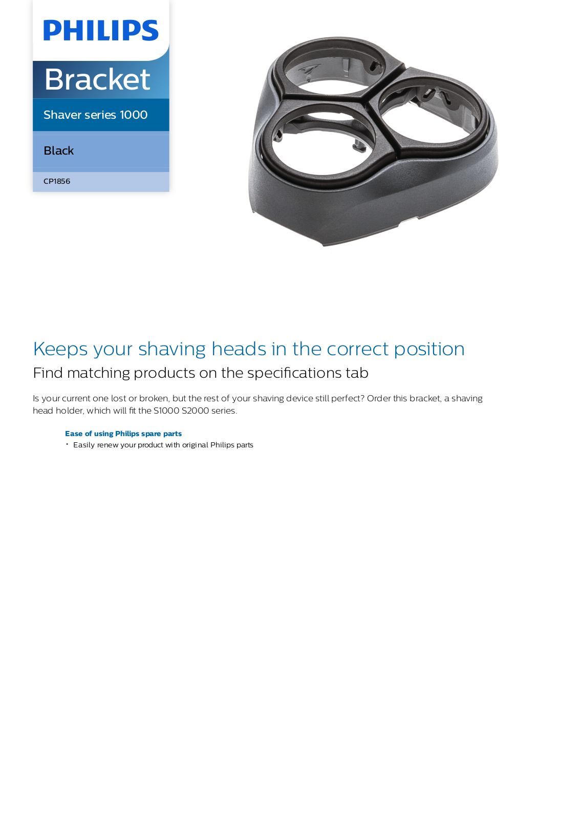 Philips CP1856/01 leaflet - ManualMachine.com