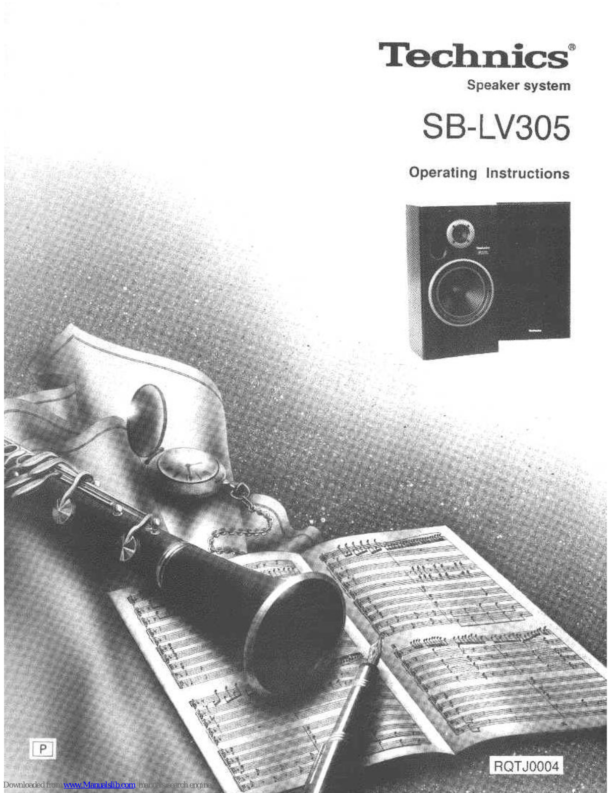 Technics SB-LV305 Operating Instructions Manual